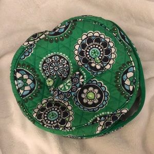 Vera Bradley round jewelry case